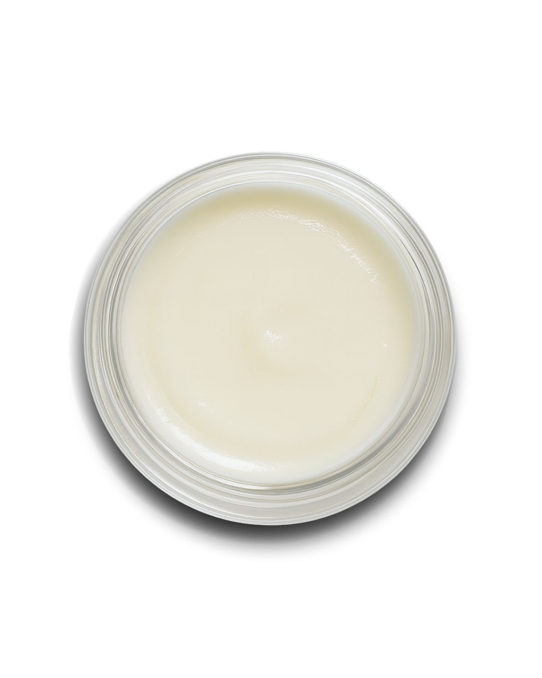 calm care eye & lip mask jar cap off, on a white background